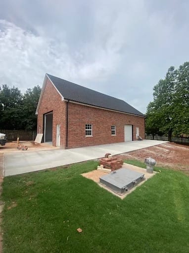 Completed brick ADU exterior